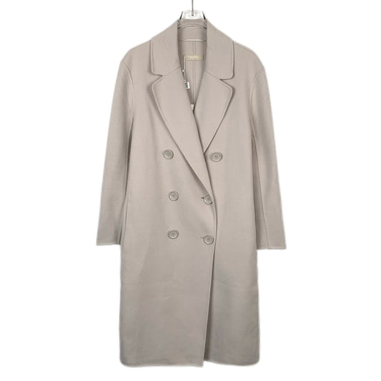 Maxmara Light Gray Wool Double-Breasted Coat (Size 40)