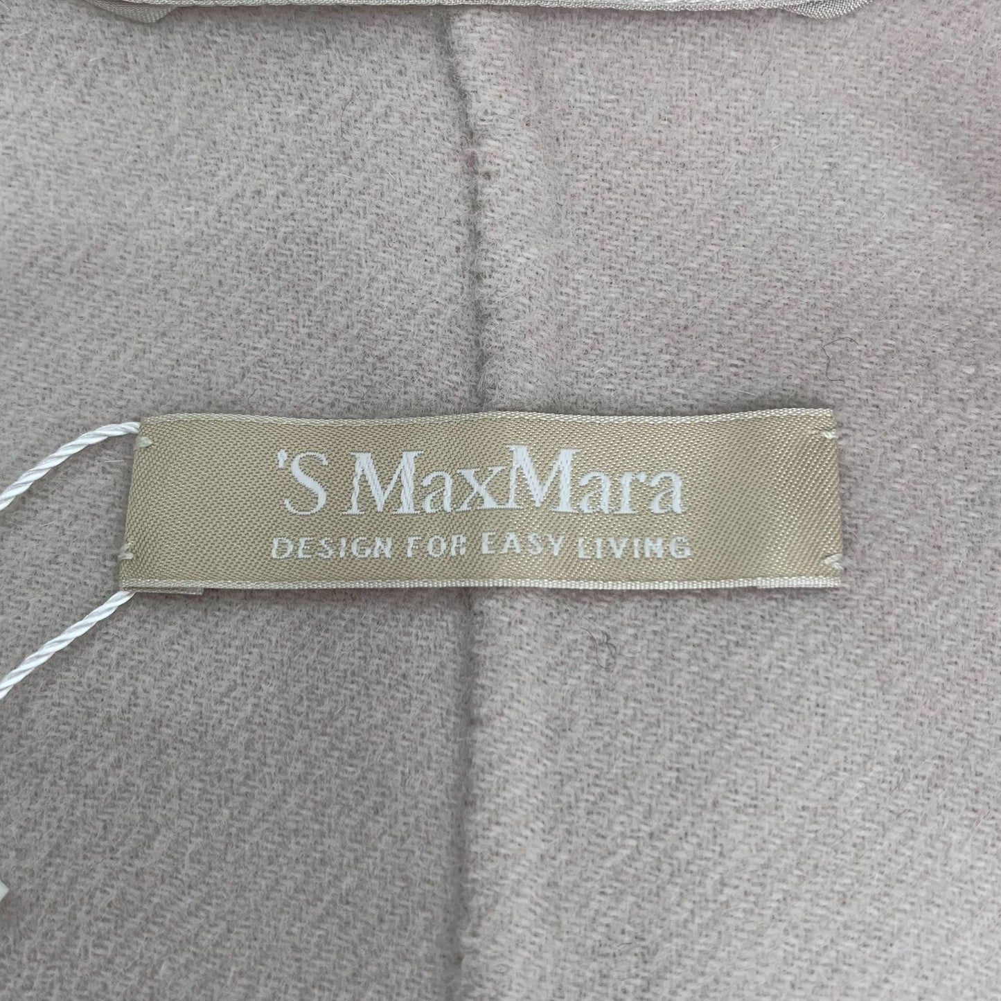 Maxmara Light Gray Wool Double-Breasted Coat (Size 40)