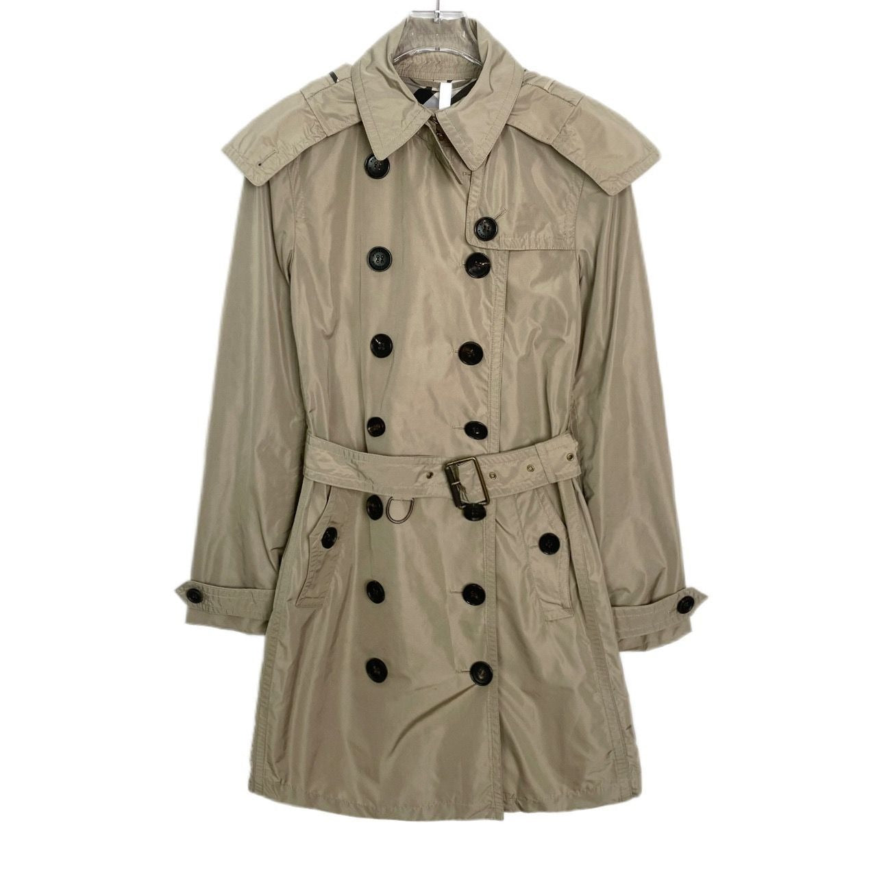 Burberry Khaki Double-Breasted Belted Trench Coat Size 38/98