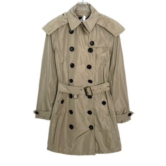 Burberry Khaki Double-Breasted Belted Trench Coat Size 38/98