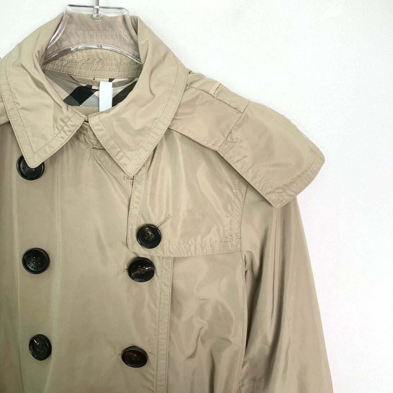 Burberry Khaki Double-Breasted Belted Trench Coat Size 38/98