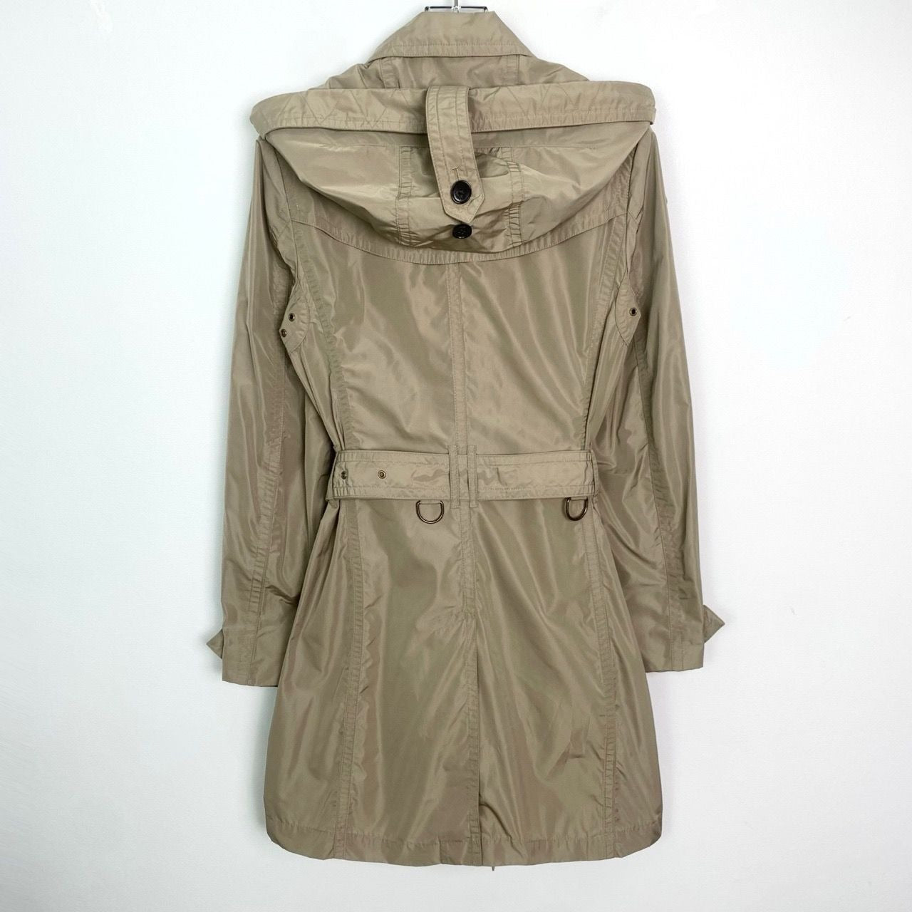 Burberry Khaki Double-Breasted Belted Trench Coat Size 38/98