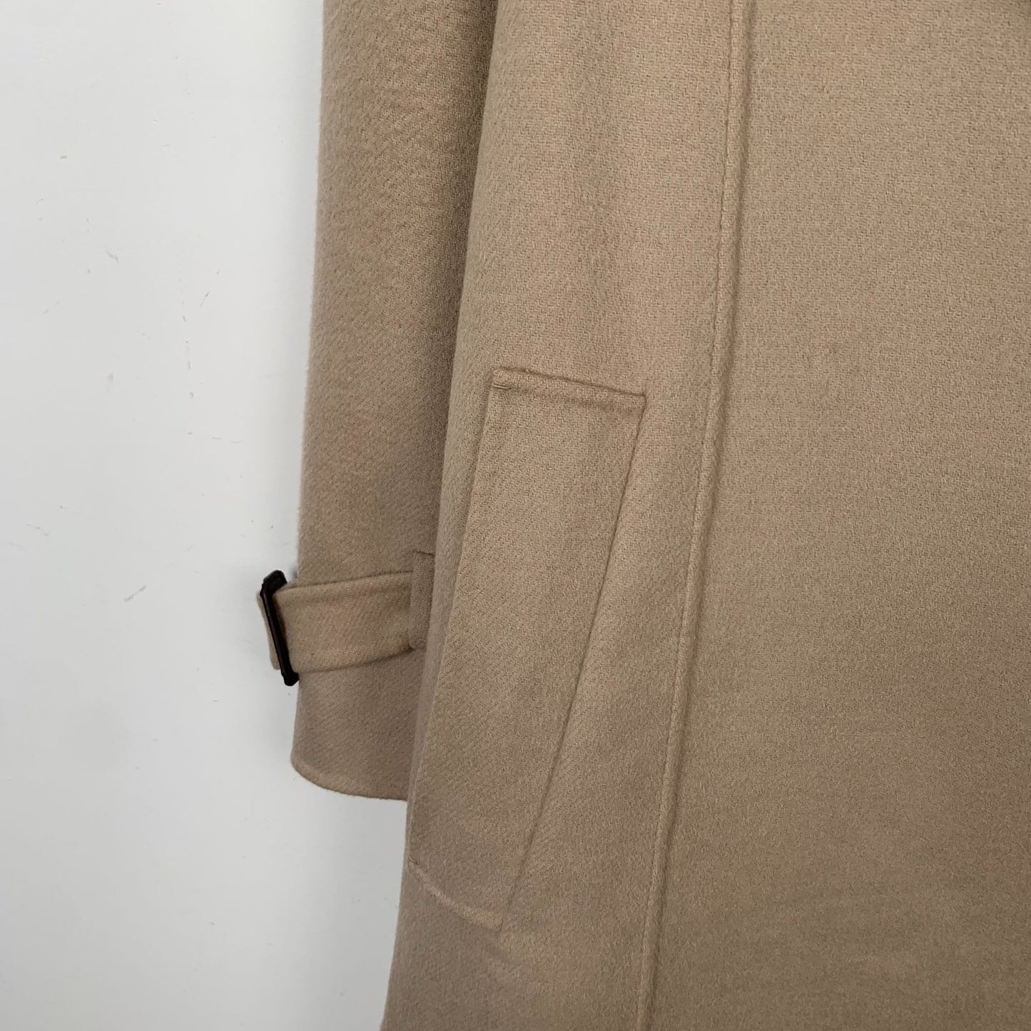 Weekend Maxmara Khaki Wool Coat with Belt (Size 36)