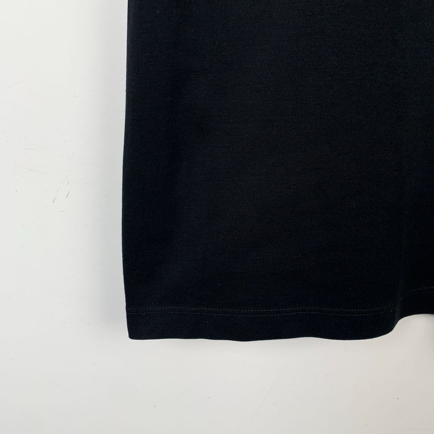 Louis Vuitton Black Logo Embroidered Crewneck Cotton T-Shirt (Size M)