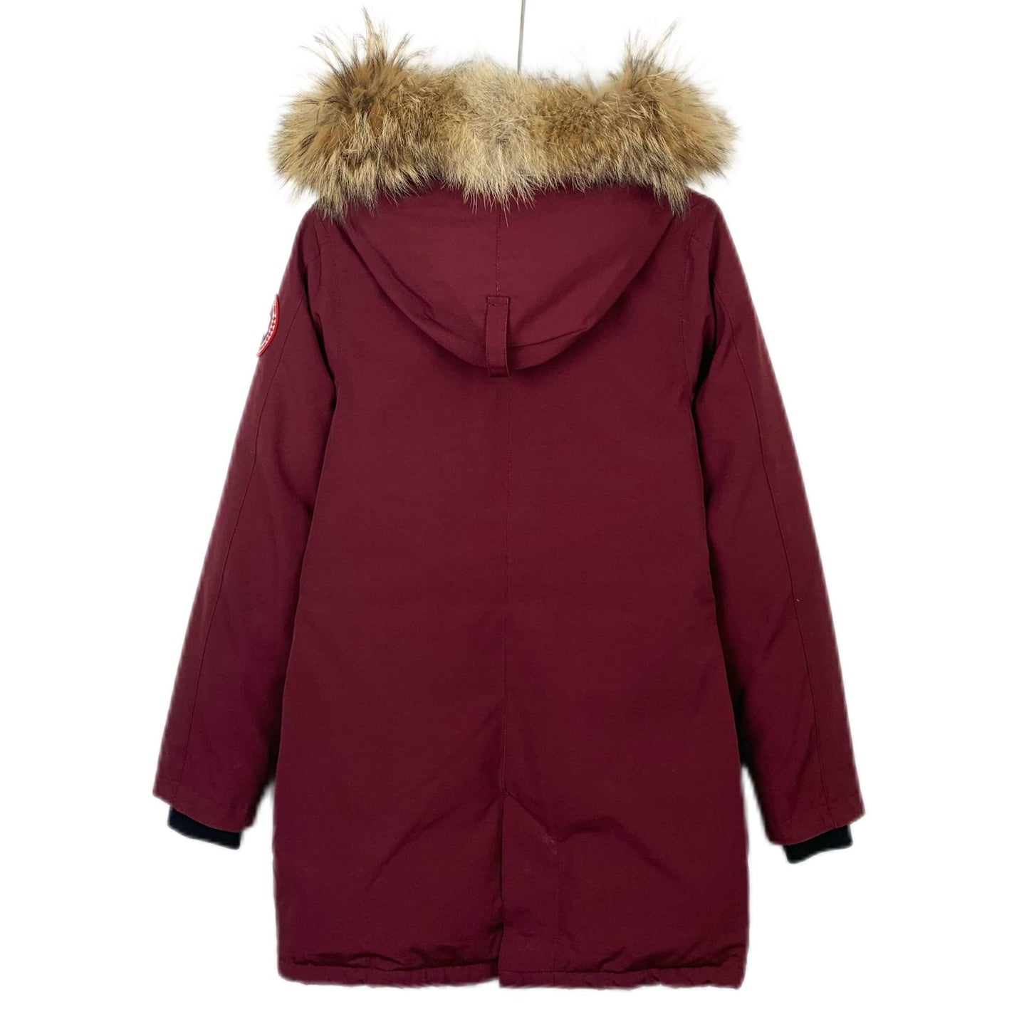 Canada Goose Red Fur-Collar Parka Jacket (Size XS)