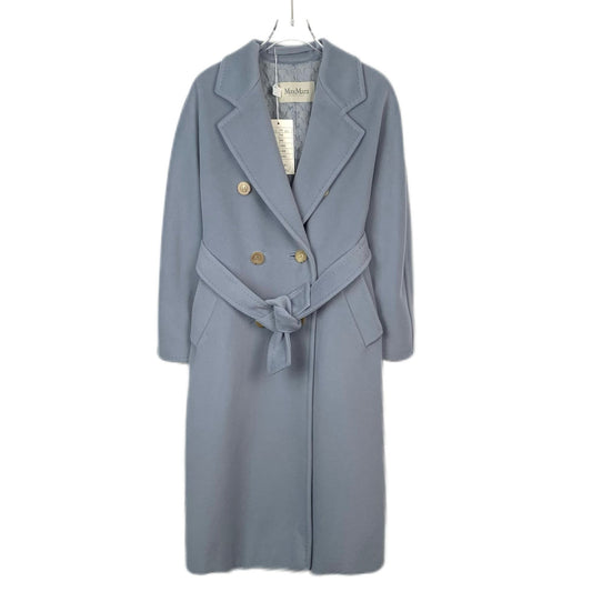 MaxMara Womens Double-Breasted Belted Wool Coat With Garment Bag Size 34 XXS