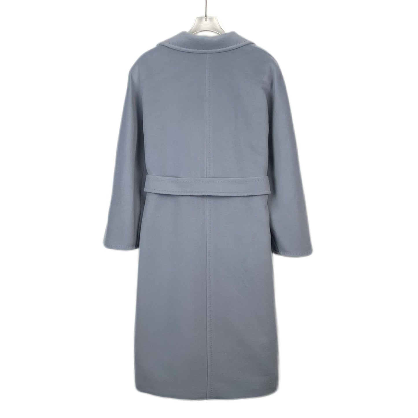 MaxMara Womens Double-Breasted Belted Wool Coat With Garment Bag Size 34 XXS