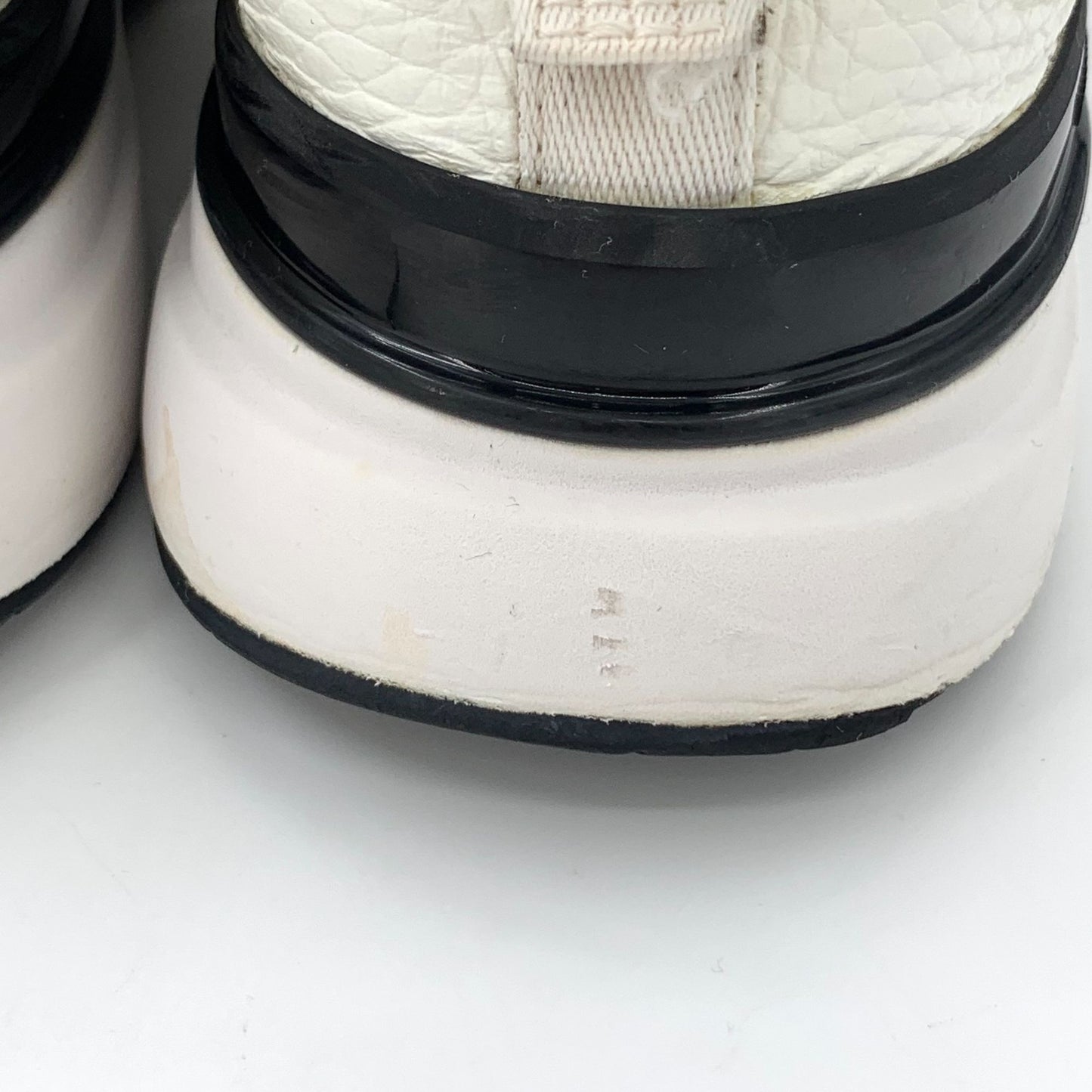 Chanel White Logo Mesh & Leather Sneakers (Size 38)