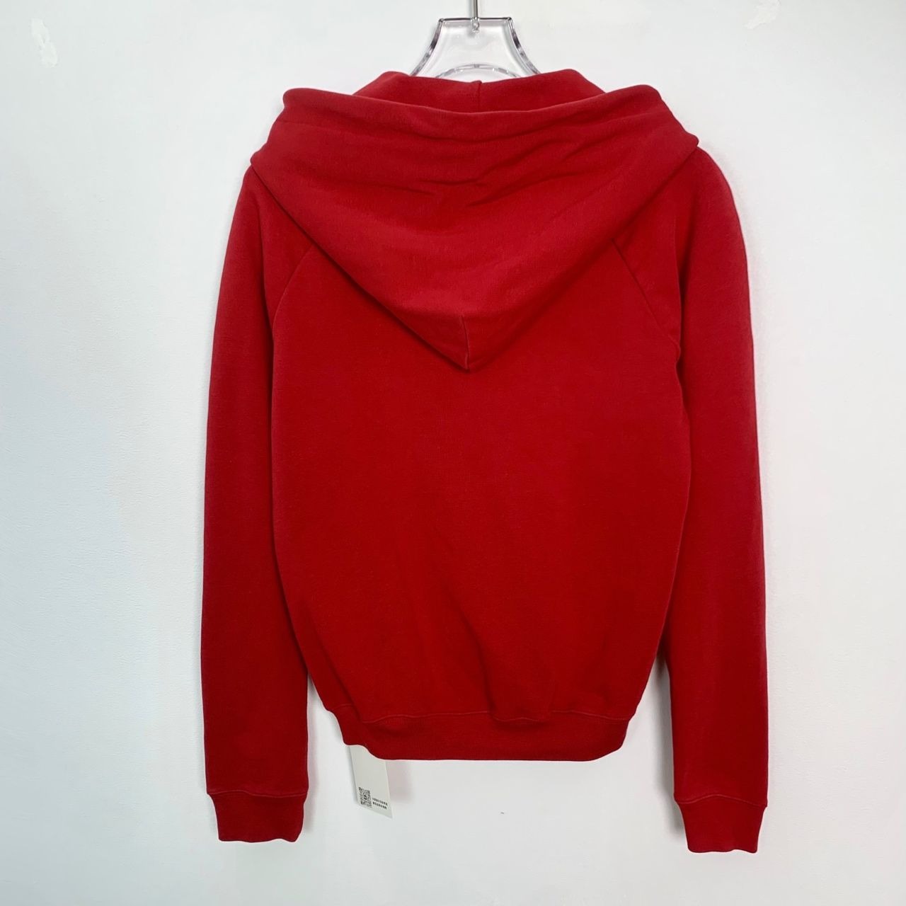 Balenciaga Red Hooded Drawstring Long-Sleeved Hoodie L Size