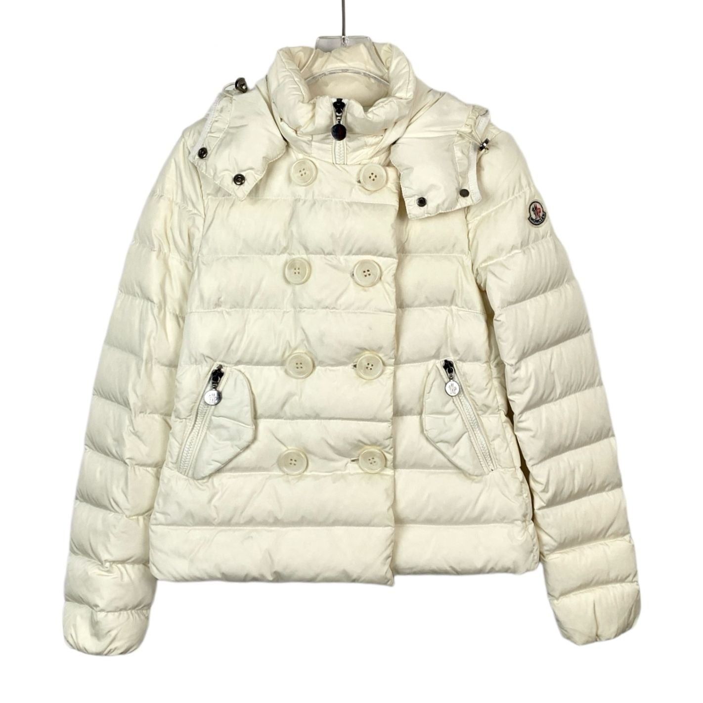 Moncler Beige Quilted Down Jacket (Size XS)