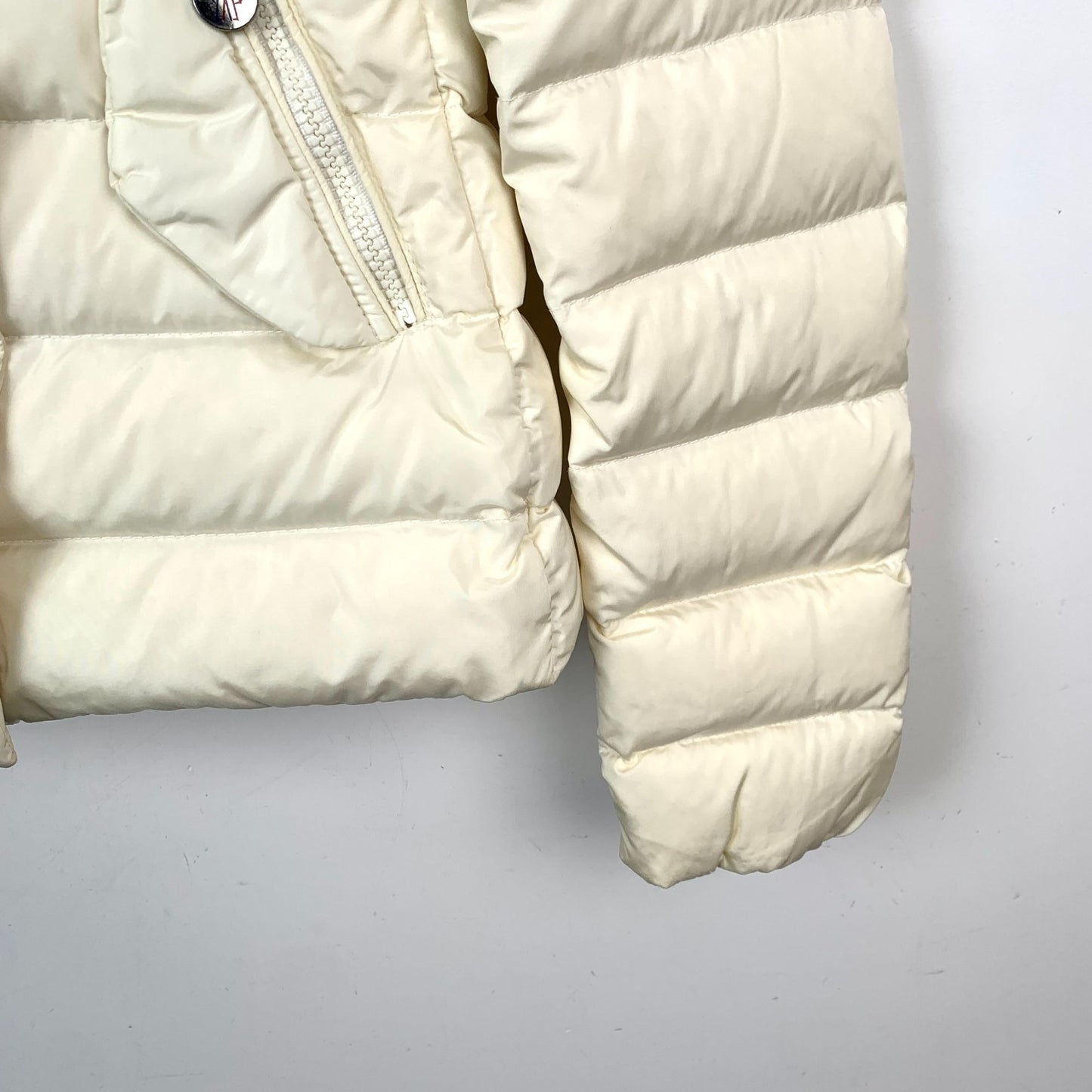 Moncler Beige Quilted Down Jacket (Size XS)