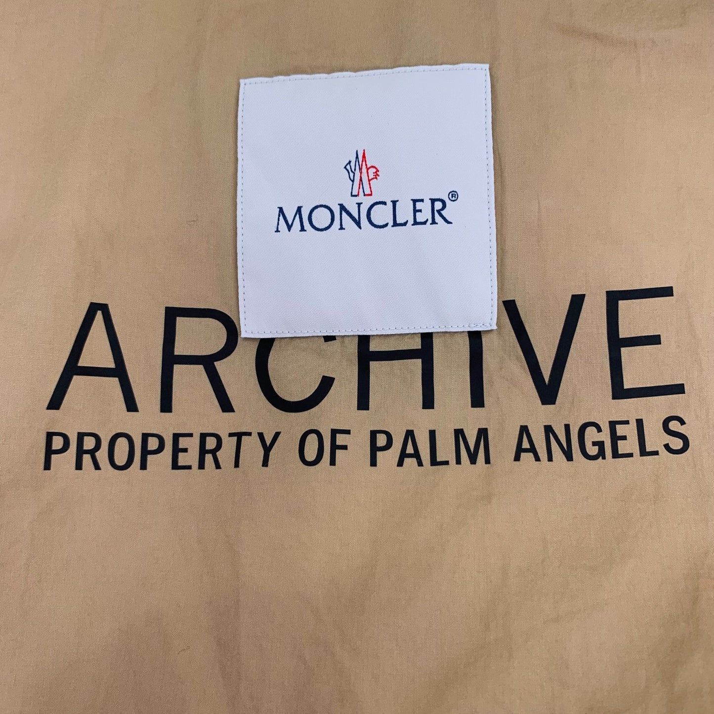 Moncler x Palm Angels Yellow Logo-Embroidered Zip-Up Down Jacket (Size M)