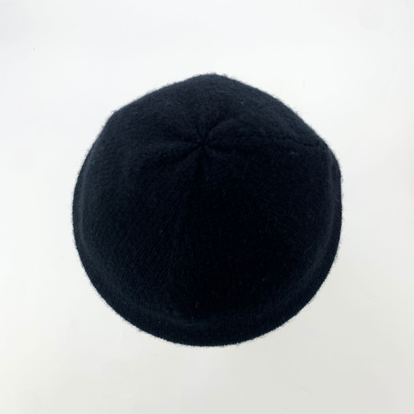 Burberry Black Logo Embroidered Cashmere Knit Hat (Size 54-61cm)