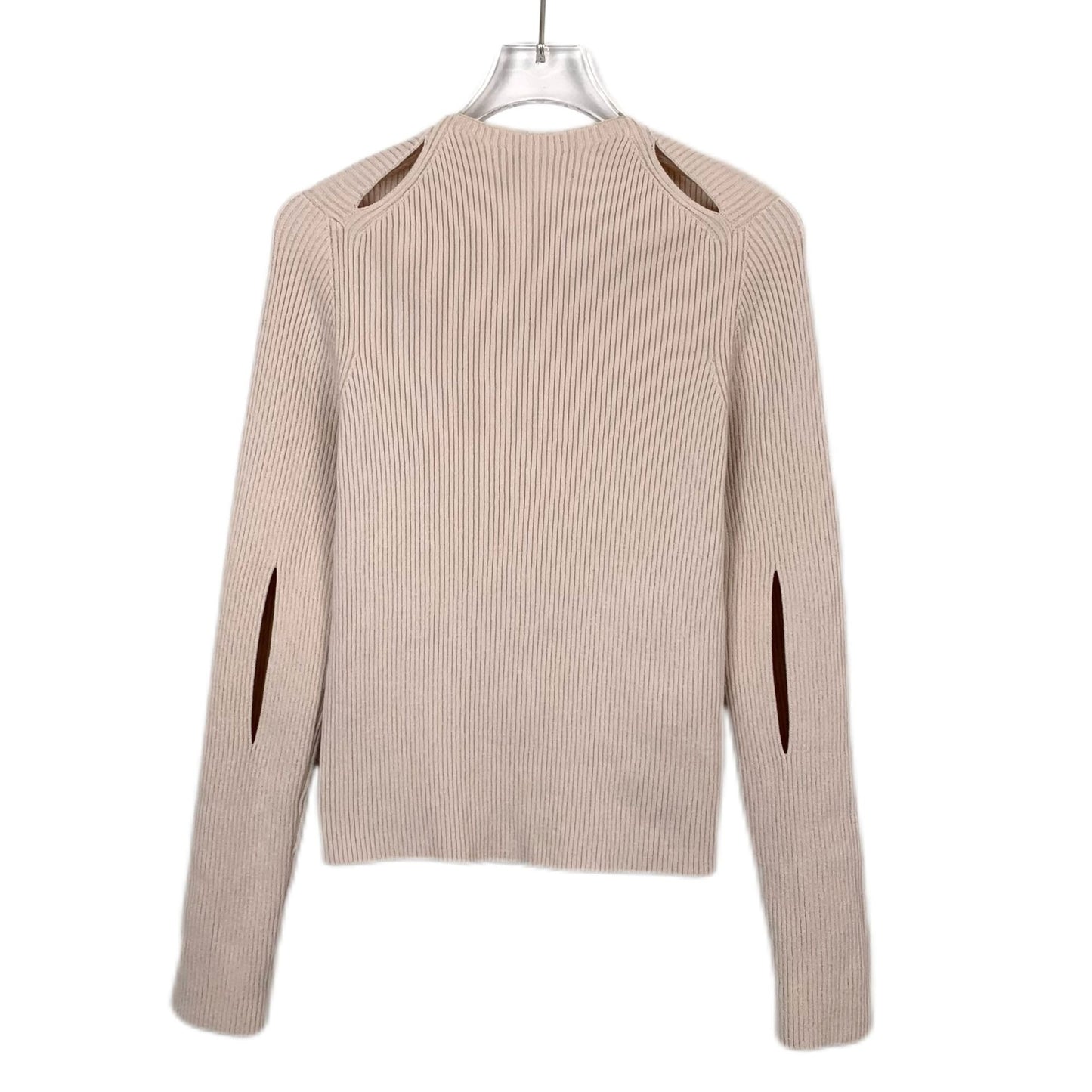 Fendi Beige Cotton Long Sleeve Knitted Cardigan (Size L)