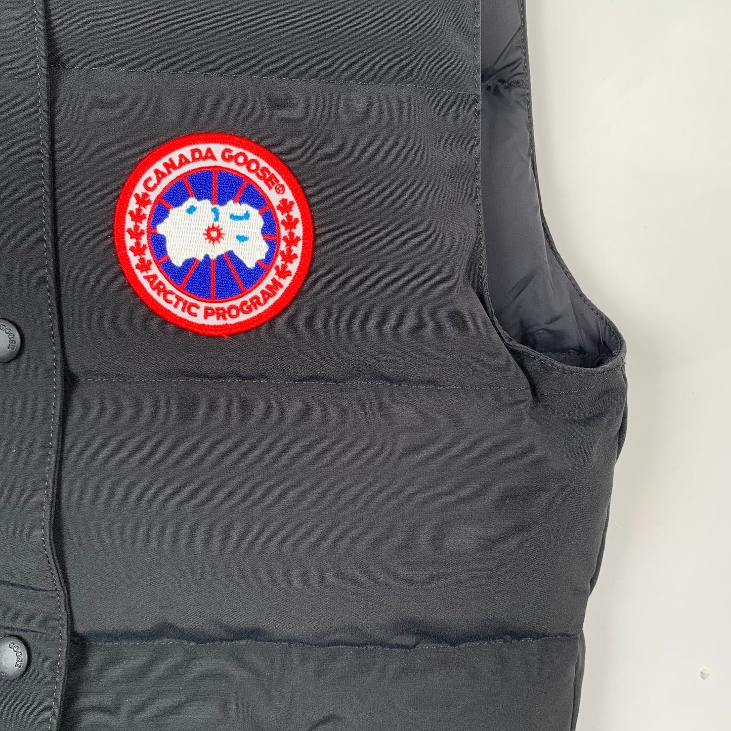 Canada Goose Black Logo Patch Down Vest (Size S)