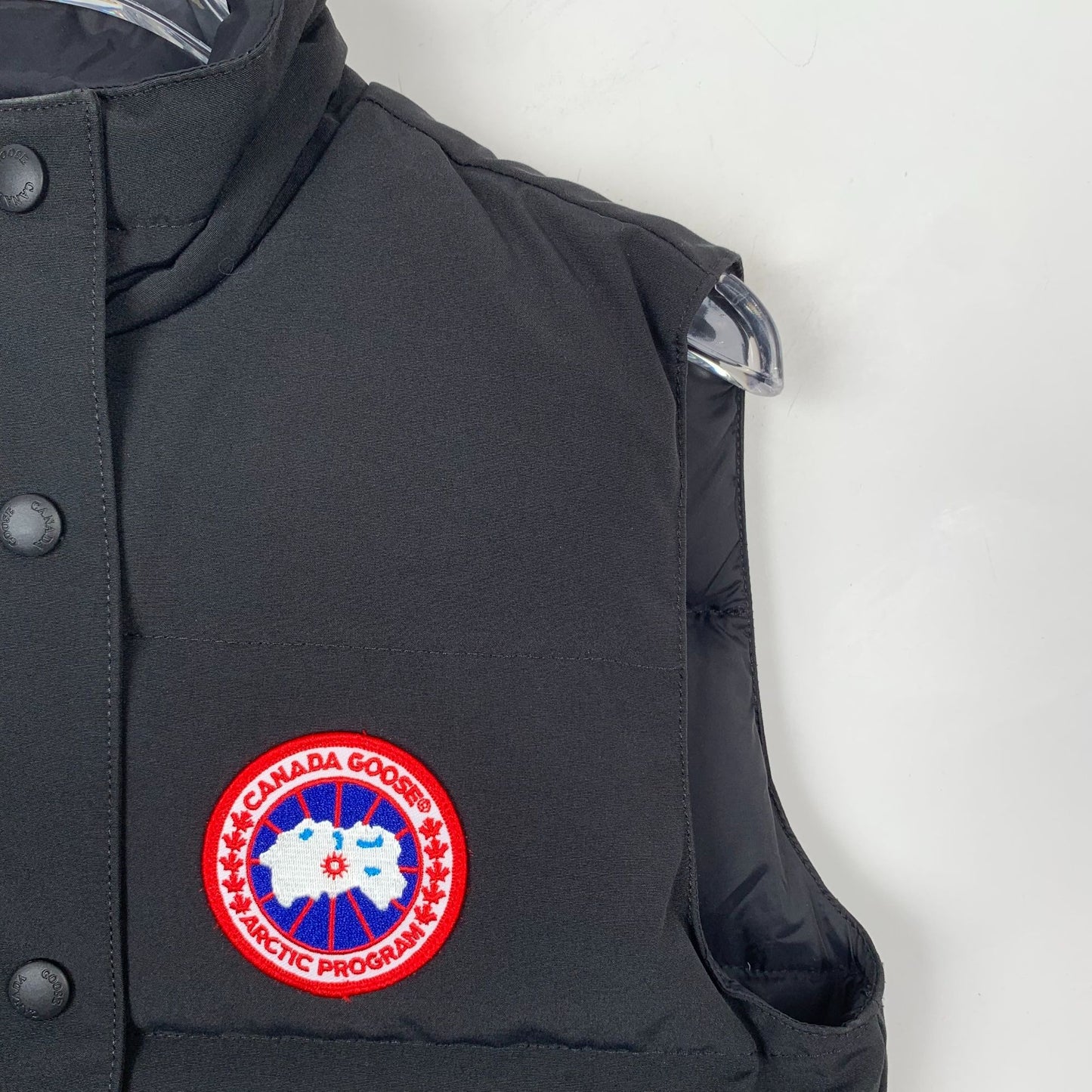 Canada Goose Black Logo Patch Down Vest (Size S)