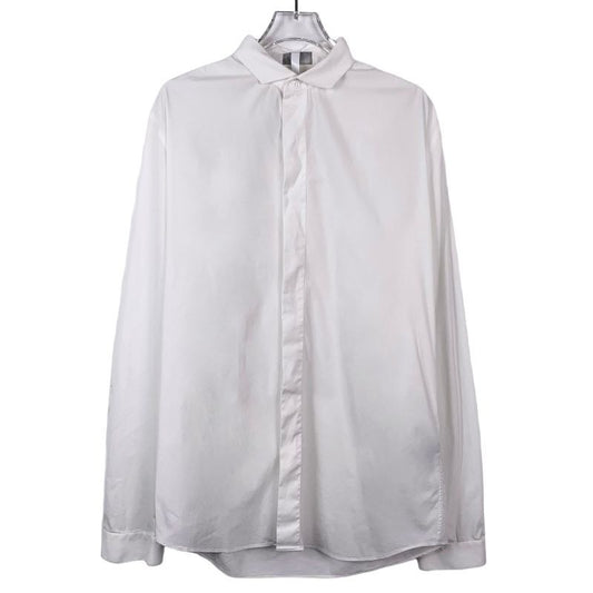 Dior White Long Sleeve Cotton Blend Shirt Size 40