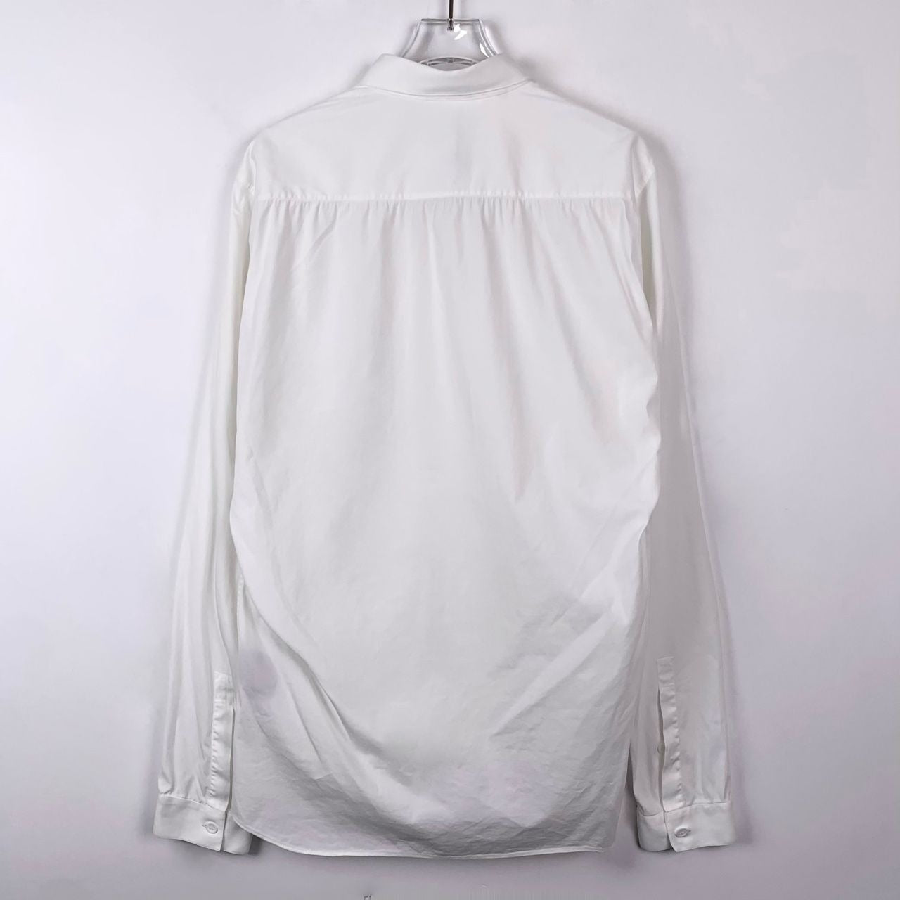 Dior White Long Sleeve Cotton Blend Shirt Size 40