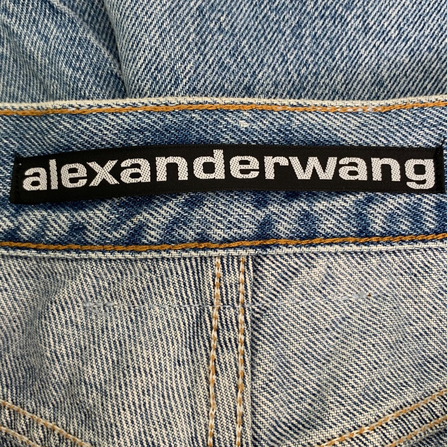 Alexander Wang Blue Cotton Wide Leg Jeans Size 26