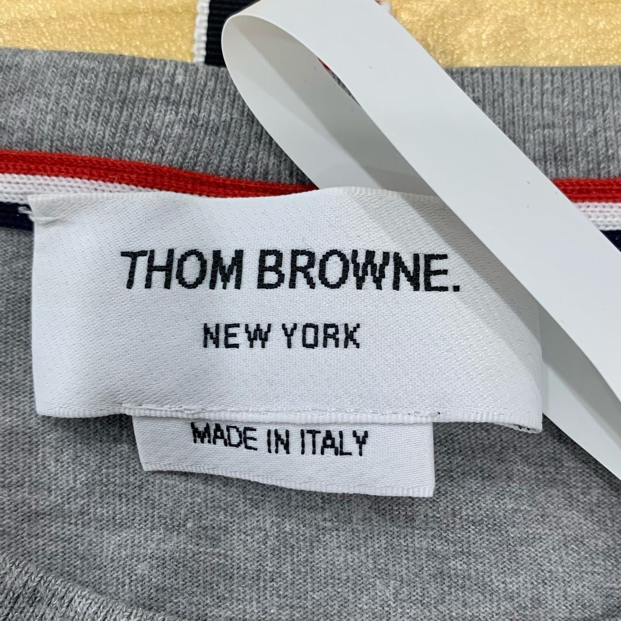 Thom Browne Grey Animal Print Long Sleeve Crewneck Sweatshirt Size 4