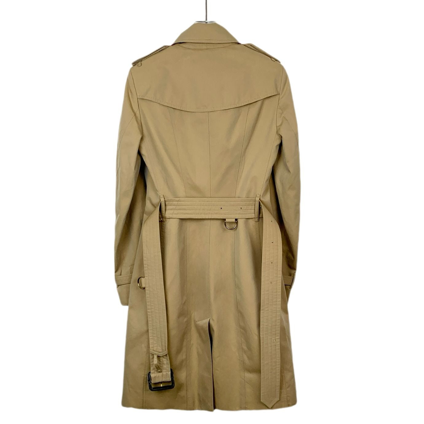 Burberry Sandringham Long Trench Coat 36 XS Double-Breasted Beige With Dust Bag