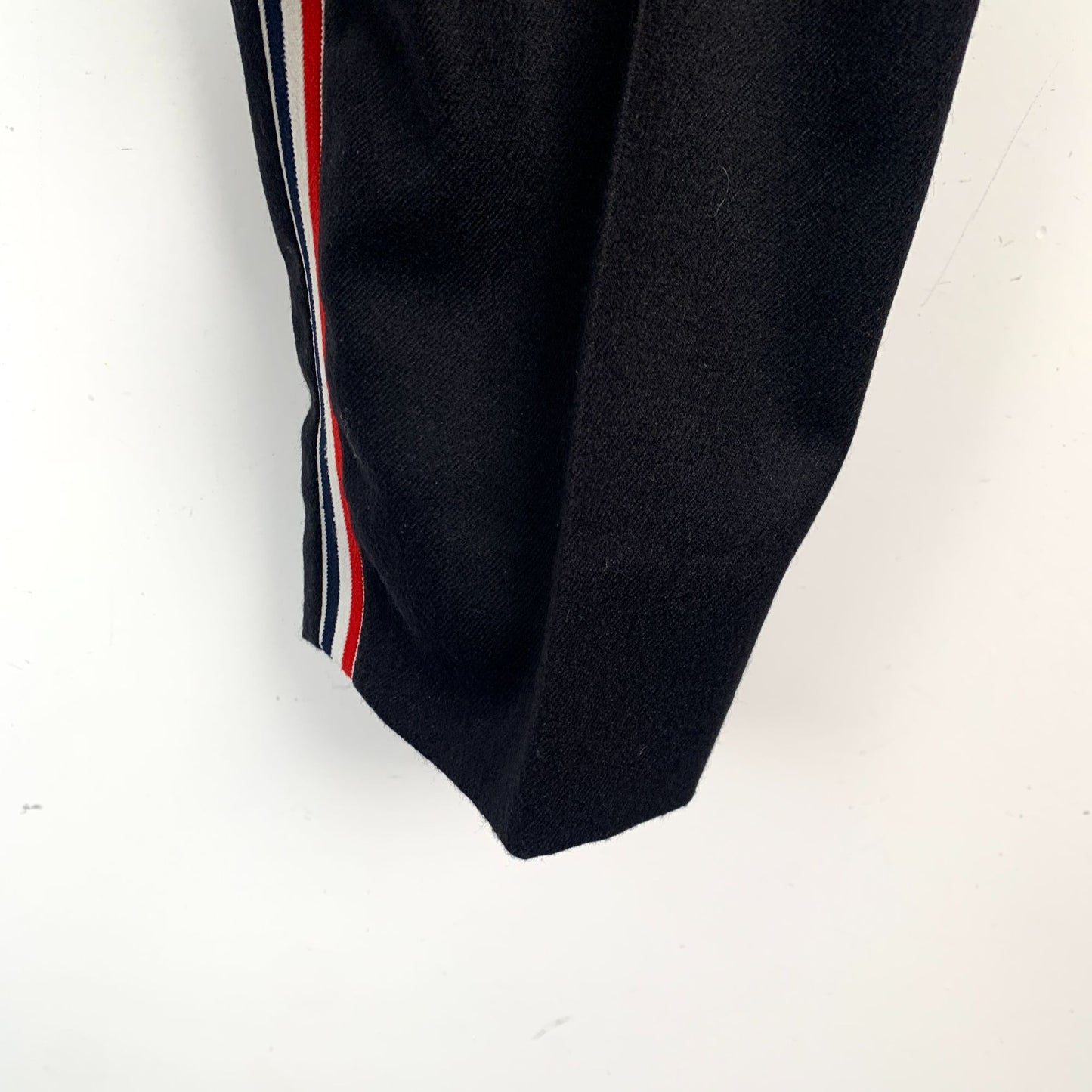 Thom Browne Black Wool Trousers with Side Stripes (Size 3/L)