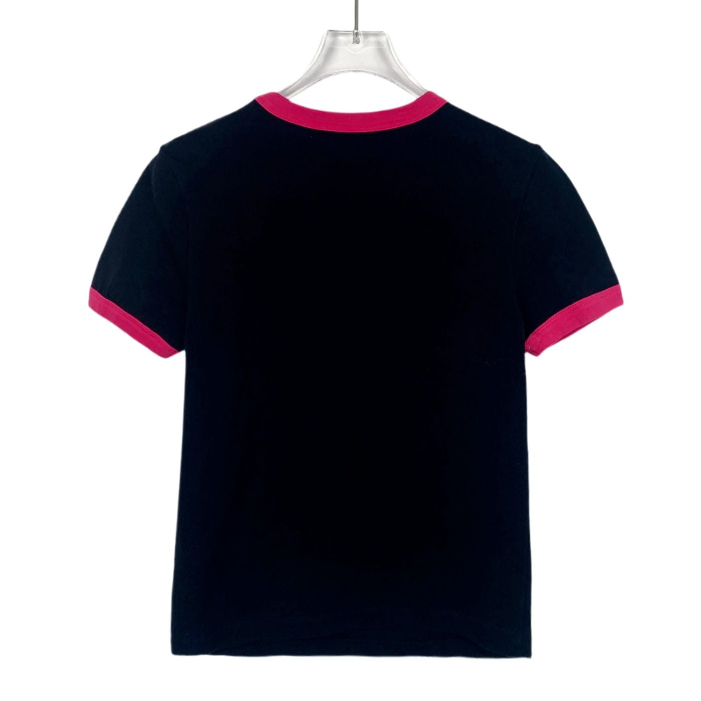 Gucci Black Patterned Print Cotton T-Shirt (Size XS)