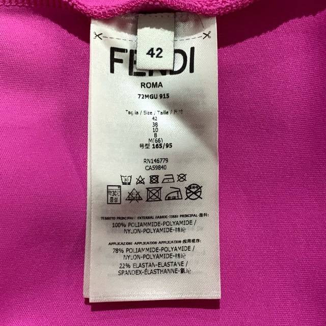 Fendi Womens Pink Monster Eyes Sweatshirt Round Neck Long Sleeve Size 42