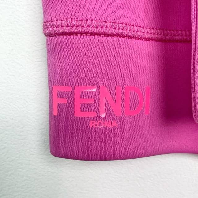 Fendi Womens Pink Monster Eyes Sweatshirt Round Neck Long Sleeve Size 42