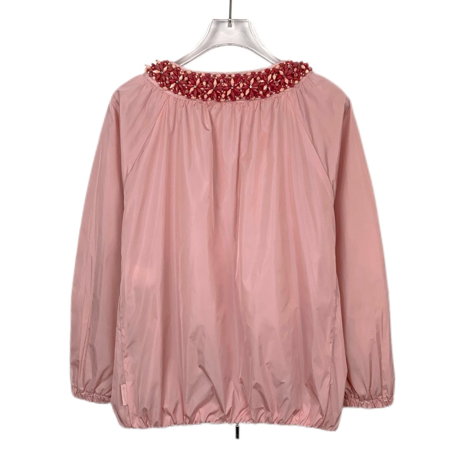 Gucci Pink Strawberry Embellished Crewneck Wool Sweater (Size XS)