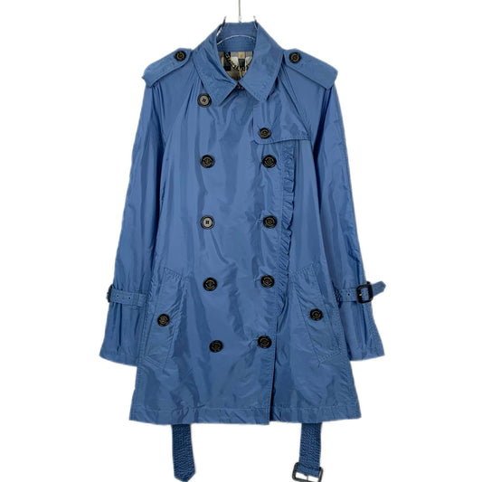 Burberry Blue Belted Trench Coat (Size 38)