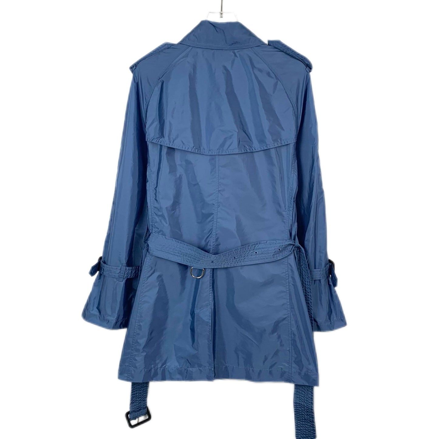 Burberry Blue Belted Trench Coat (Size 38)