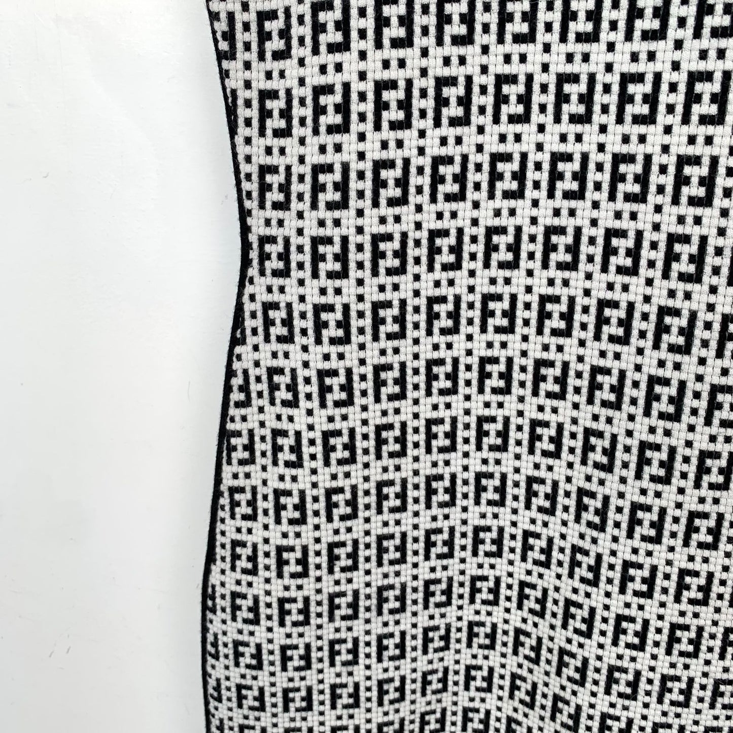 Fendi Gray Logo Monogram Full-Print Crewneck Short-Sleeve Dress (Size XS)