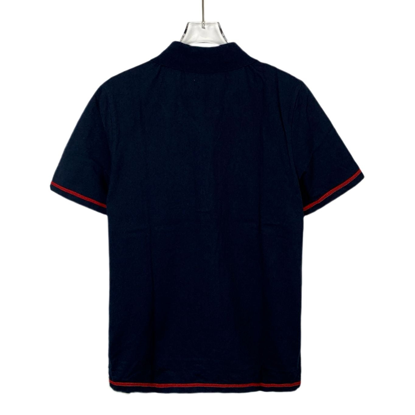 Thom Browne Mens Polo Shirt Size 0 XS Cotton Navy With Givenchy Sleeve Details