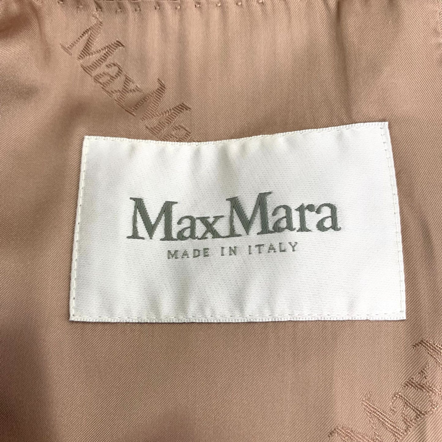 Max Mara Womens Hooded Bathrobe Coat With Belt Camel Wool Blend Size M