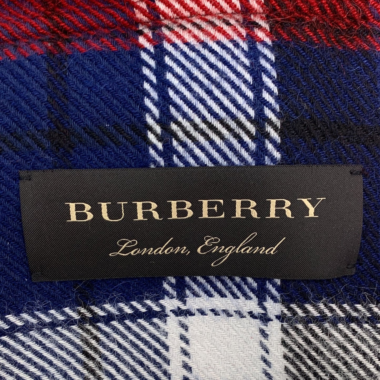 Burberry Color-Block Checkered Single-Breasted Shirt Jacket (Size S)