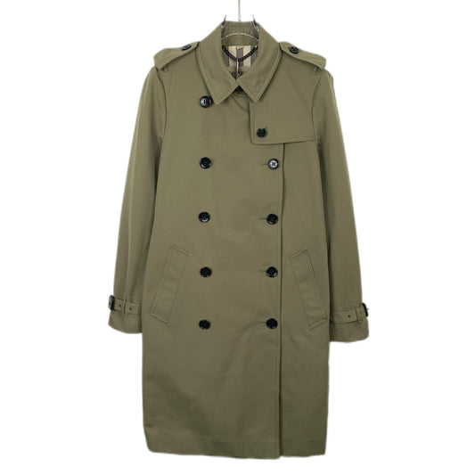 Burberry  Military Green Double-Breasted Trench Coat (Size 42)