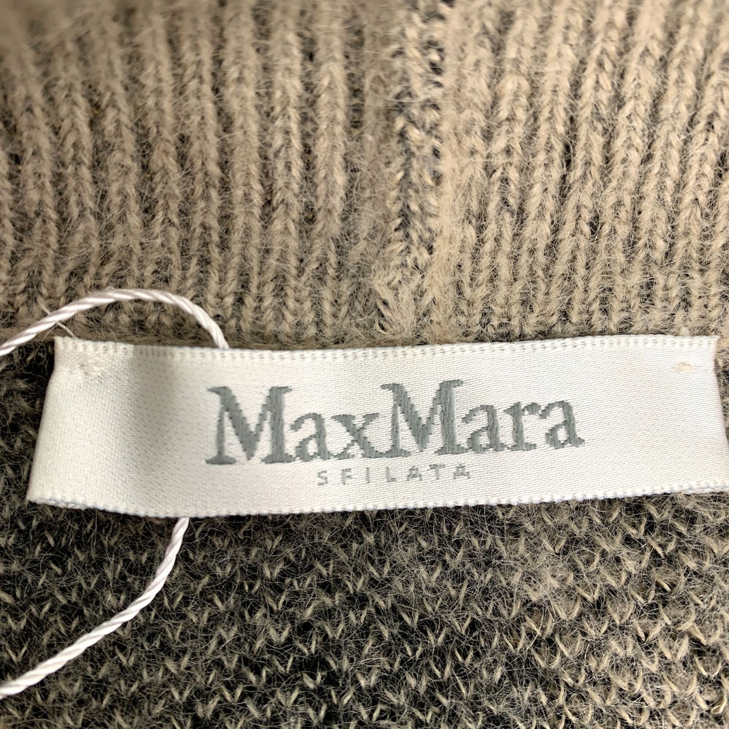 Maxmara Colorblock Zebra Pattern Mohair Knit Cardigan (Size XS)