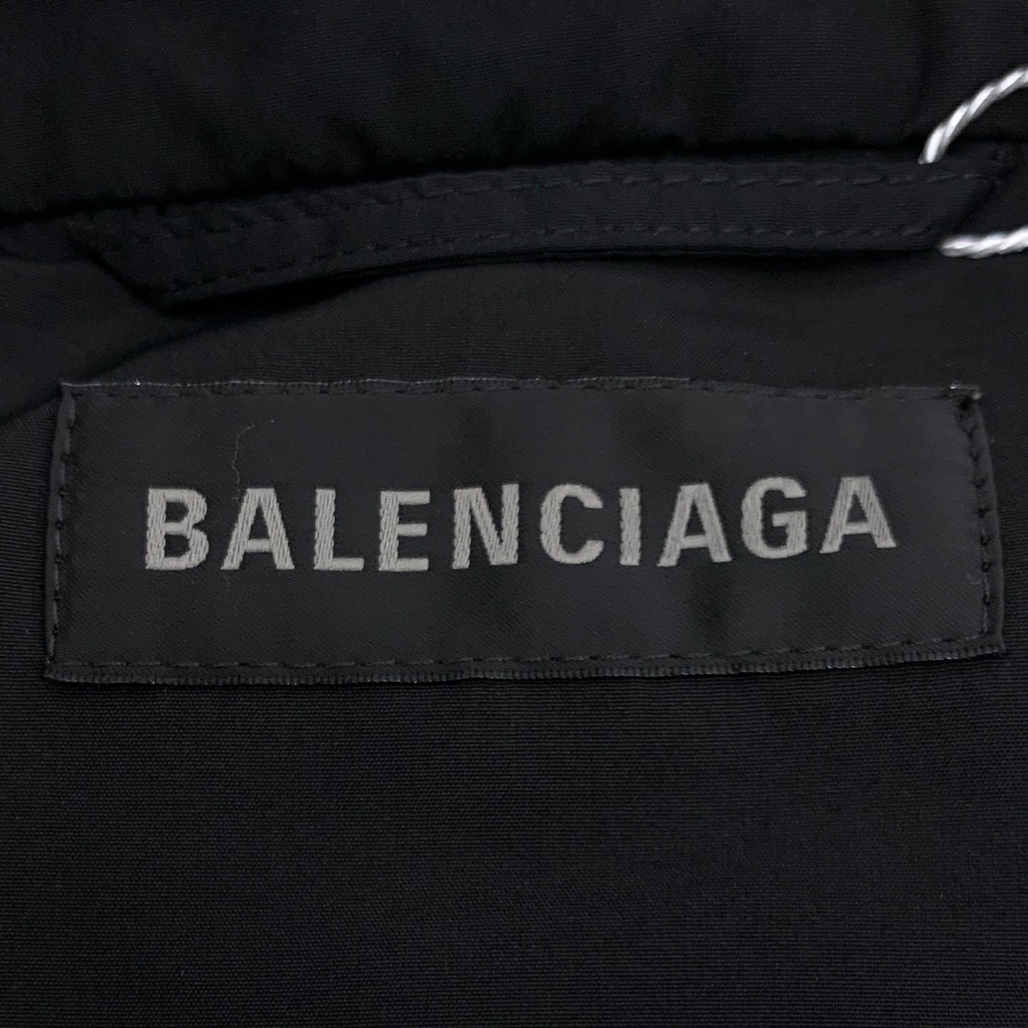 Balenciaga 2023 White Logo Print Cotton Long Sleeve Sweatshirt (Size L)