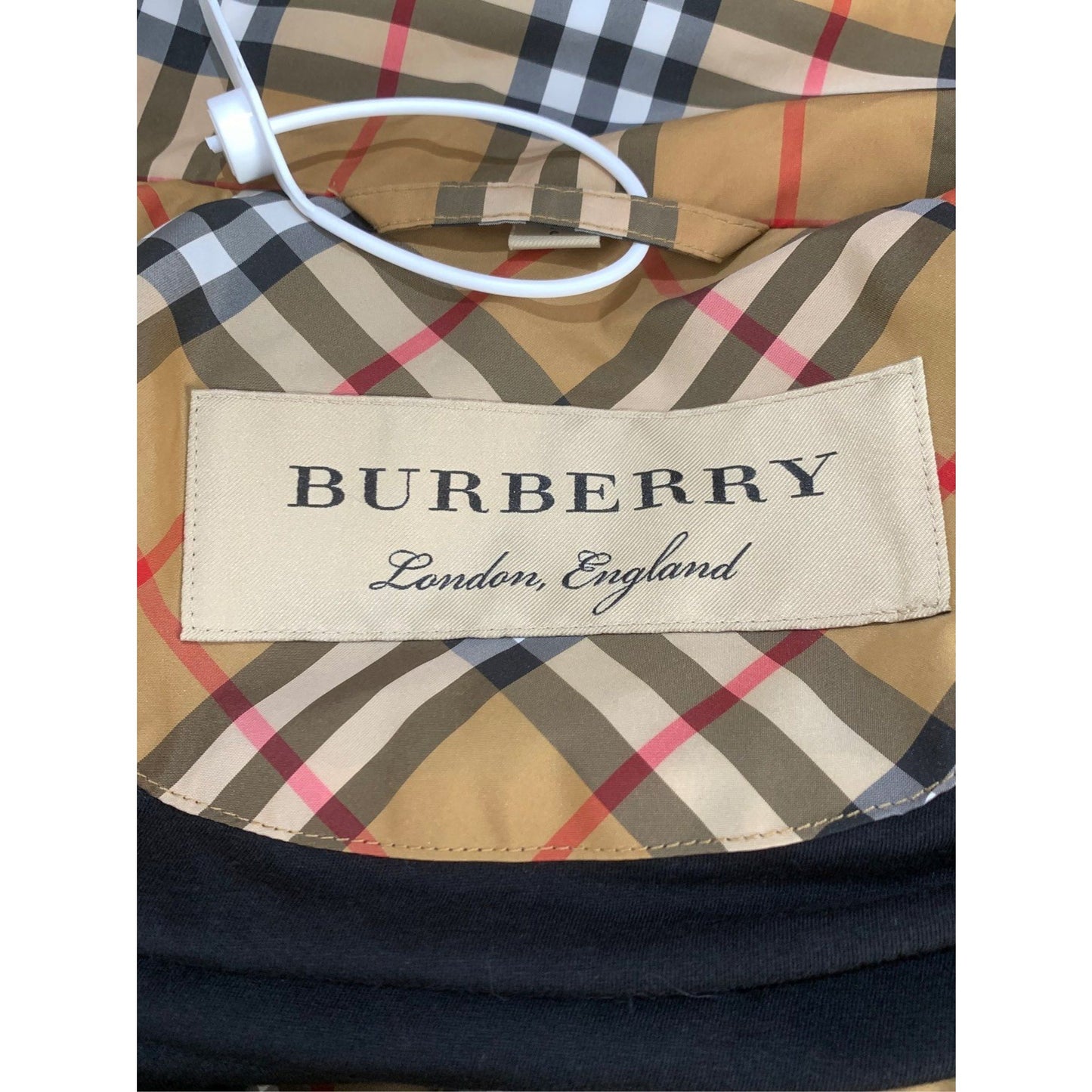 Burberry Classic Plaid Stand-Up Collar Zipper Jacket Brown Size S