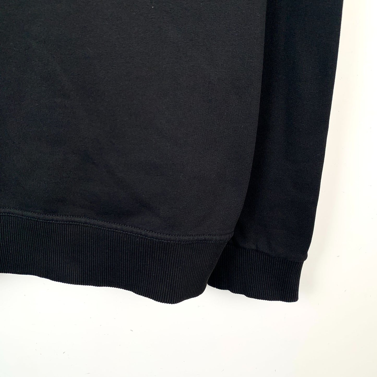 Burberry Black Logo Print Cotton Crewneck Sweatshirt (Size S)