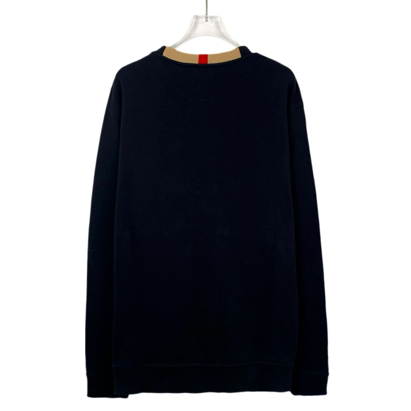 Burberry Black Logo Print Cotton Crewneck Sweatshirt (Size S)