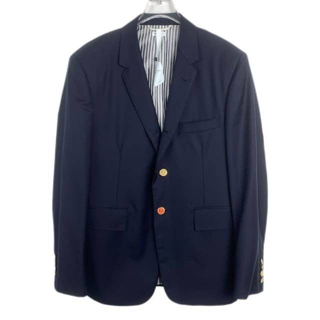 Thom Browne Single-Breasted Wool Suit Jacket Black Size 2 Medium