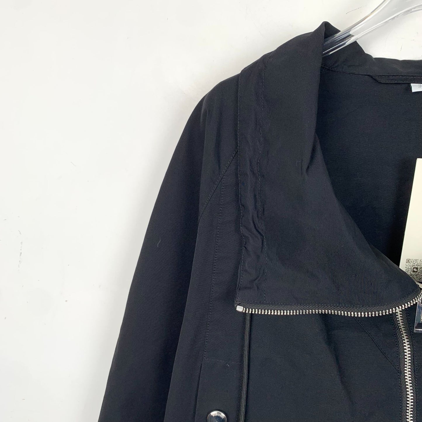 Burberry Black Cotton Zipper Jacket Womens Size S