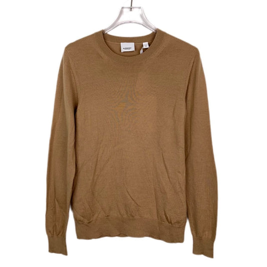 Burberry Brown Crew-Neck Wool Knit Sweater XS