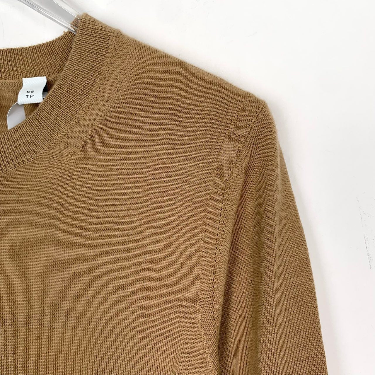 Burberry Brown Crew-Neck Wool Knit Sweater XS