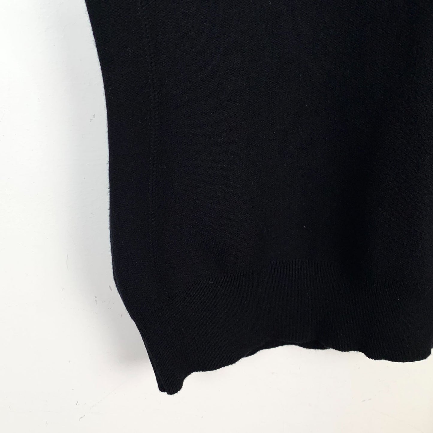 Fendi Black Logo Letter Round Neck Knit T-Shirt (Size XS)