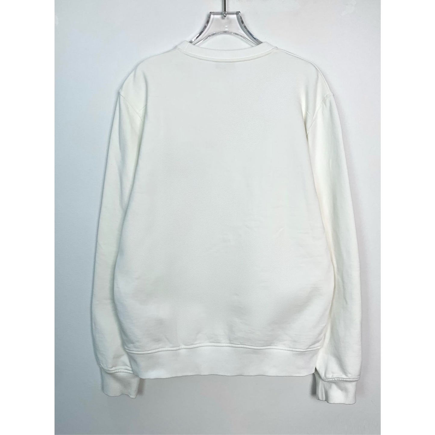 Dior White Bee Embroidered Sweatshirt M Size 100% Cotton Long Sleeve Made In Italy