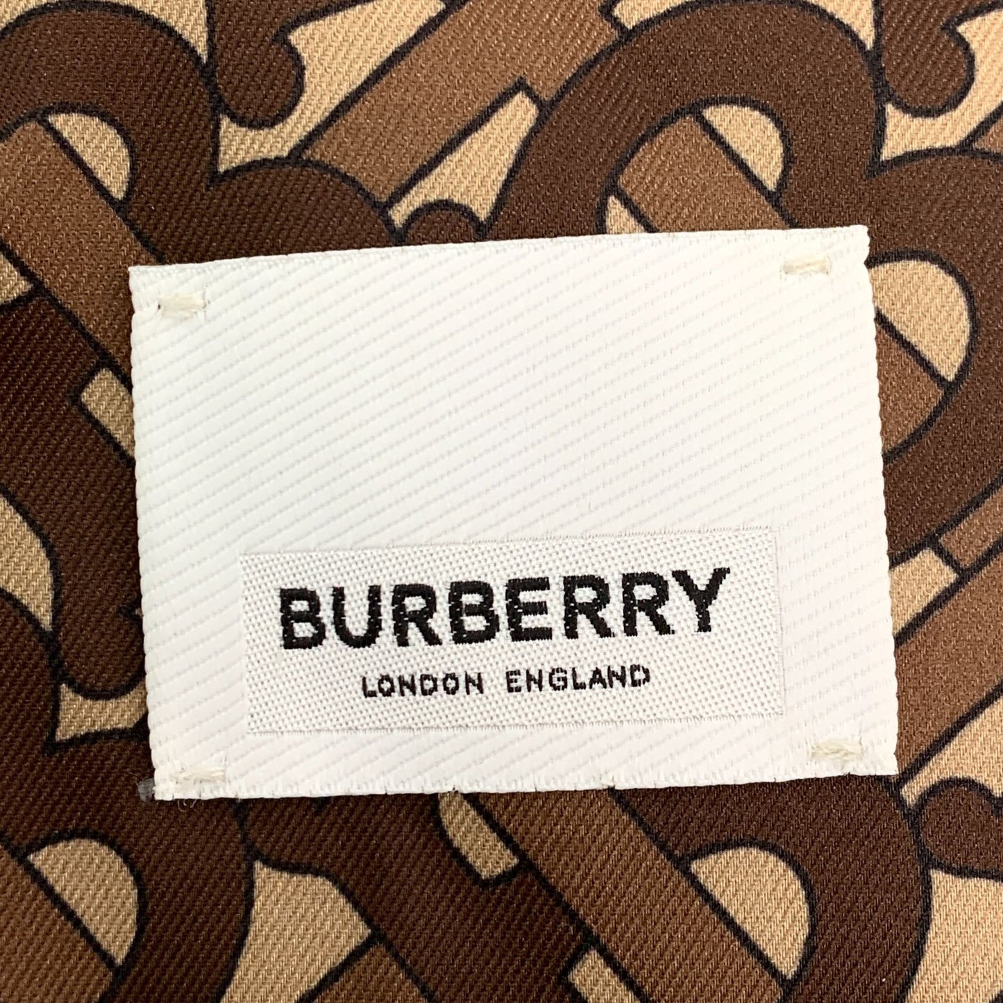 Burberry Brown Diamond Check Pattern Collar Waist-Tie Cotton Jacket (Size XS)