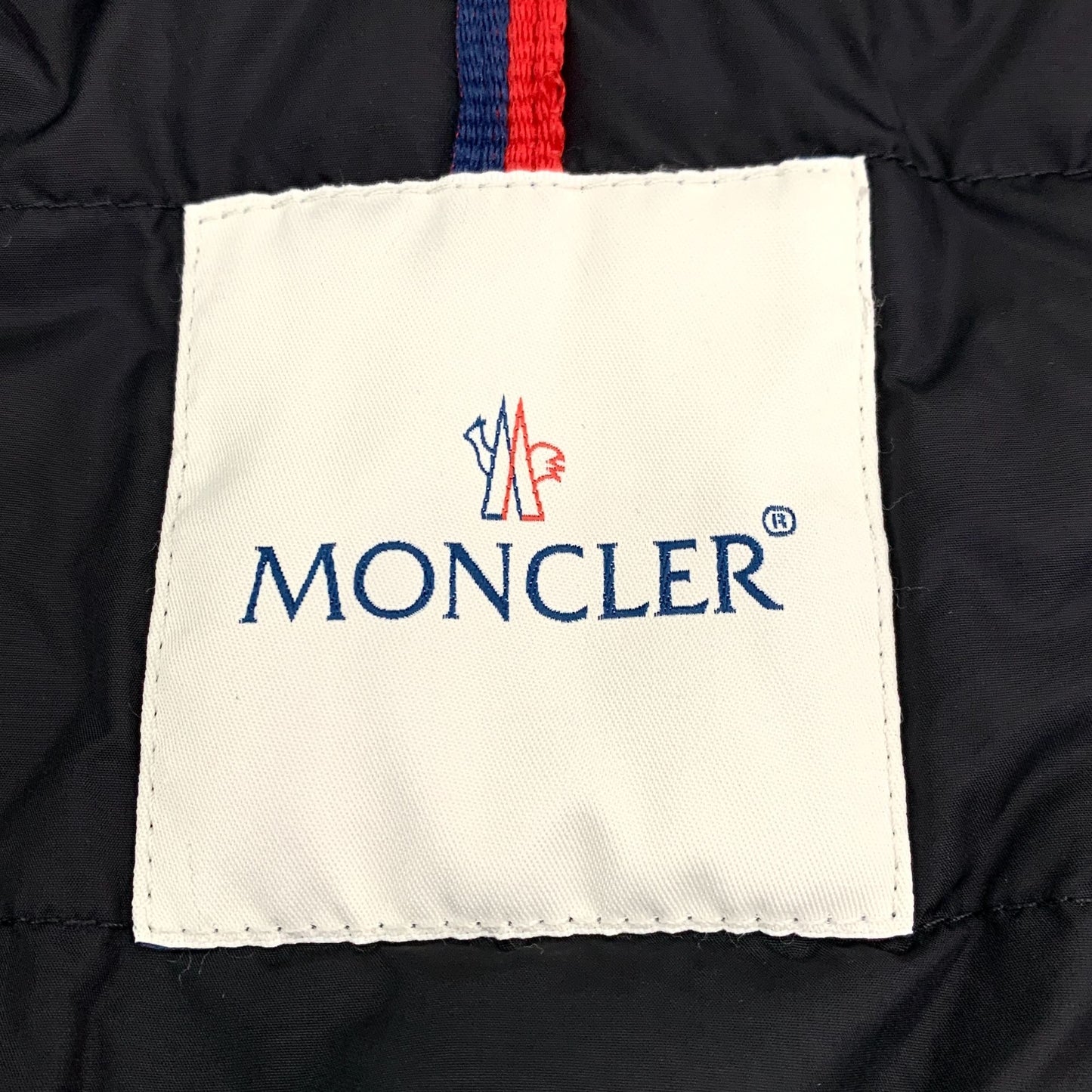 Moncler Black Long Down Jacket with Fur Collar (Size 0)